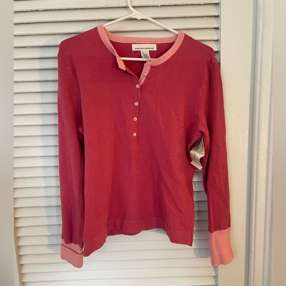 Jones New York Pink Sweater new with tags